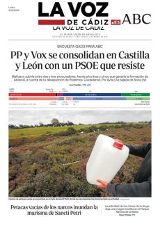 PETACAS VACÍAS DE LOS NARCOS INUNDAN LA MARISMA DE SANCTI PETRI