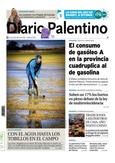 CON EL AGUA HASTA LOS TOBILLOS EN EL CAMPO