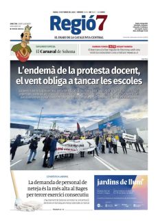 L’ENDEMÀ DE LA PROTESTA DOCENT, EL VENT OBLIGA A TANCAR LES ESCOLES